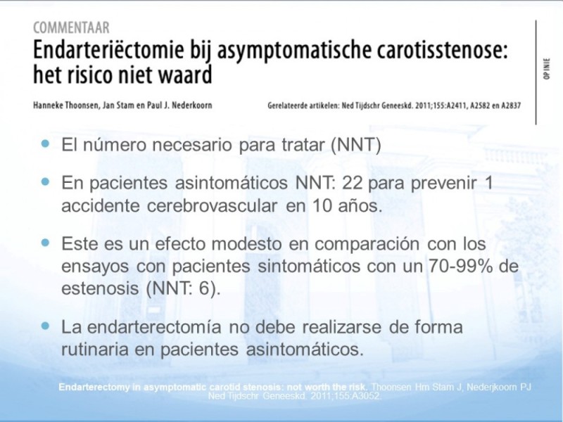 Diapositiva 40 de Estenosis Carotídea
