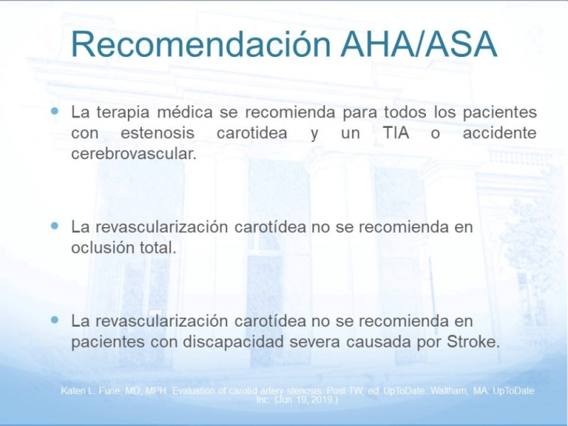 Diapositiva 39 de Estenosis Carotídea