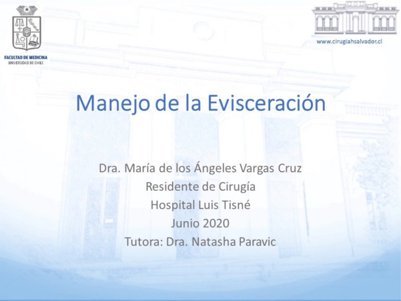 Diapositiva 56 de Manejo de la Evisceración