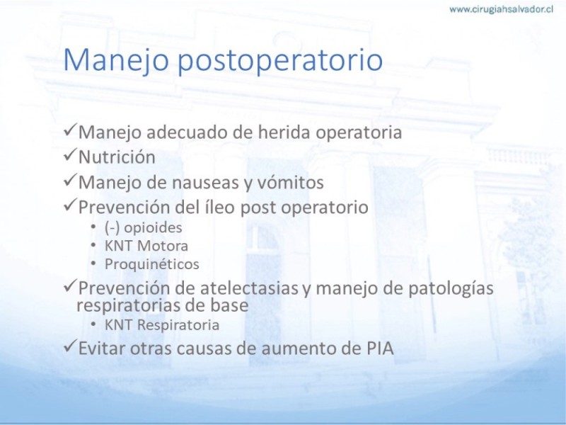 Diapositiva 53 de Manejo de la Evisceración
