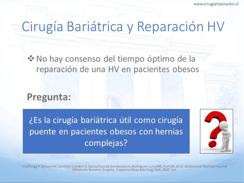 Diapositiva 8 de Cirugía bariátrica como puente en pacientes obesos con hernias complejas