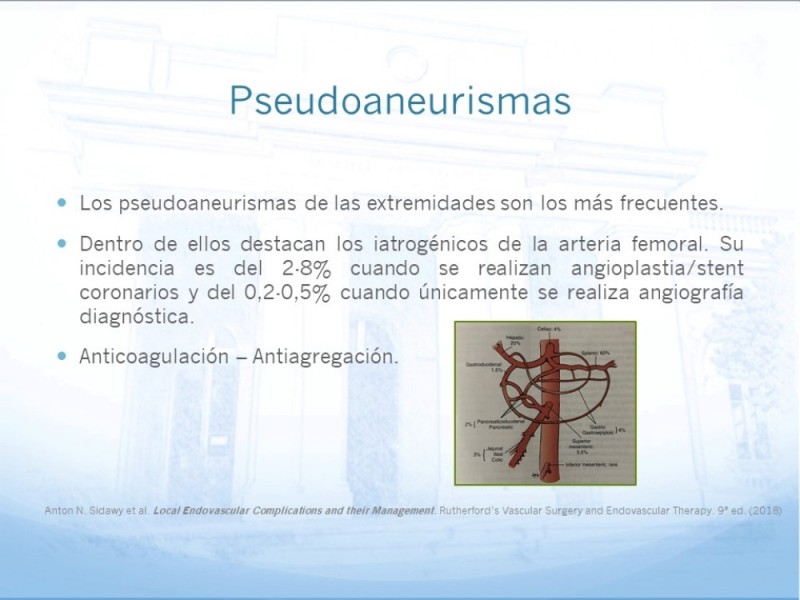 Diapositiva 4 de Manejo quirúrgico del pseudoaneurisma de extremidades