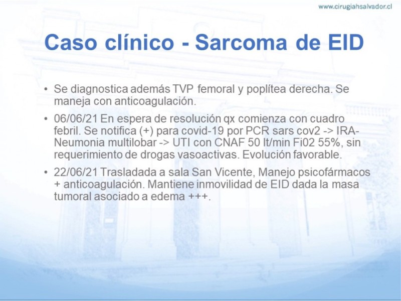 Diapositiva 16 de Sarcoma de partes blandas​
