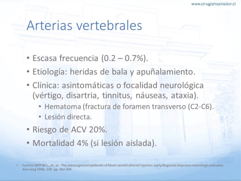 Diapositiva 16 de Trauma vascular cervical