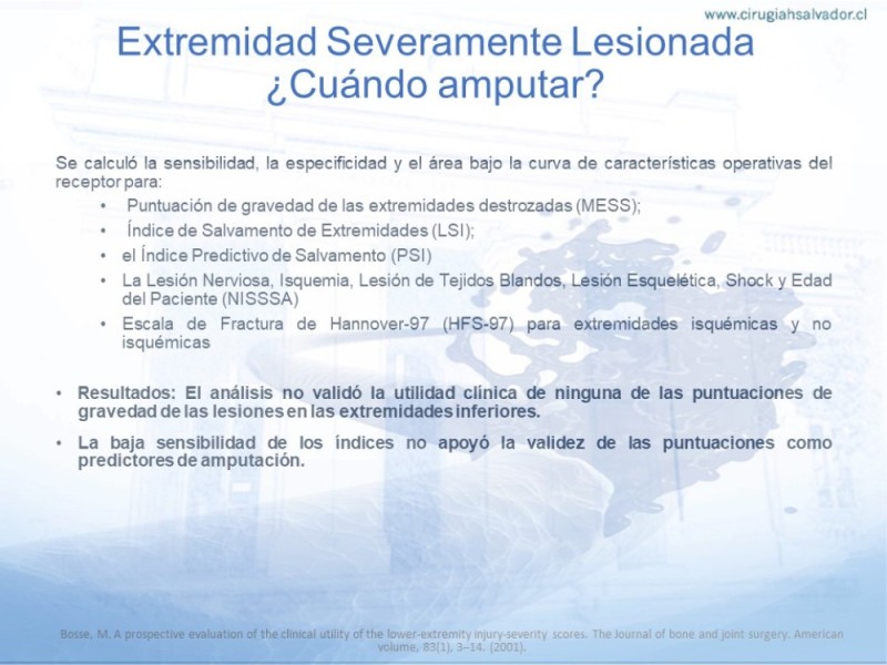 Diapositiva 32 de Trauma Vascular en Extremidad Severamente Lesionada Técnicas de reparación
