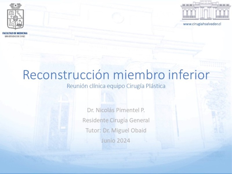 Diapositiva 50 de Reconstrucción miembro inferior