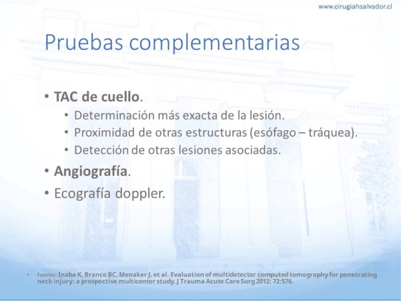 Diapositiva 10 de Trauma vascular cervical