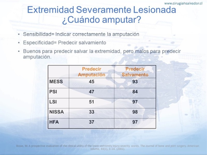 Diapositiva 33 de Trauma Vascular en Extremidad Severamente Lesionada Técnicas de reparación