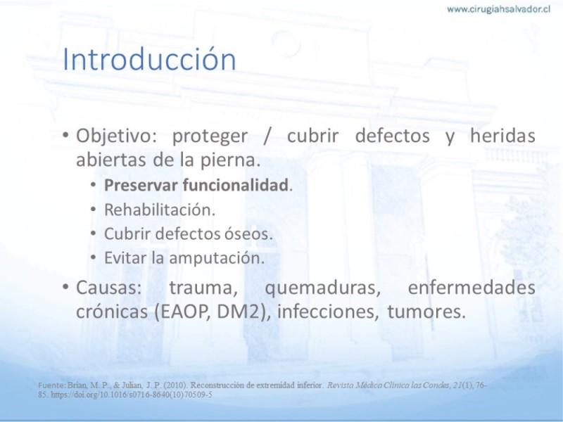 Diapositiva 2 de Reconstrucción miembro inferior