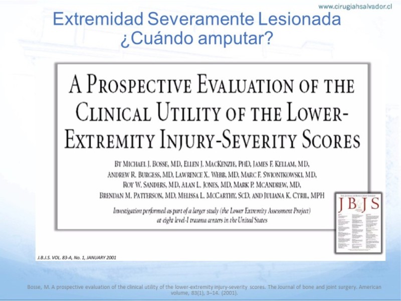 Diapositiva 31 de Trauma Vascular en Extremidad Severamente Lesionada Técnicas de reparación