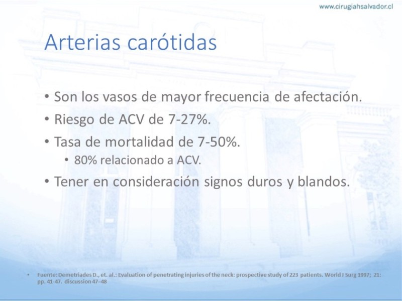 Diapositiva 13 de Trauma vascular cervical